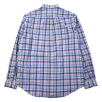 RALPH LAUREN Button-down shirt L Blue Check Cotton Small Pony Embroidery