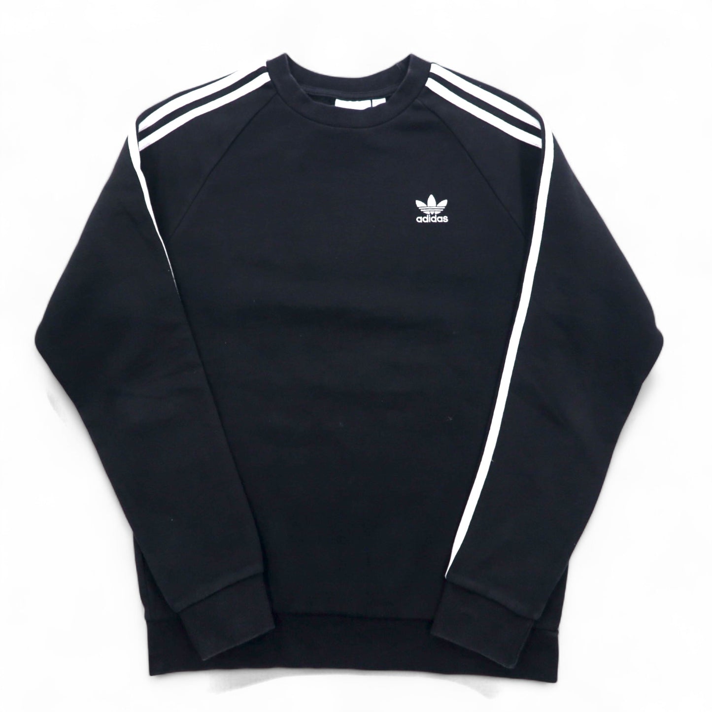 adidas originals Striped Crewneck Sweatshirt S Black Trefoil