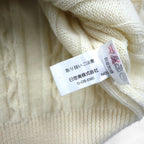 CHAPS RALPH LAUREN 90年代 フィッシャーマン アラン ニット セーター L 生成り ウール ケーブル編み