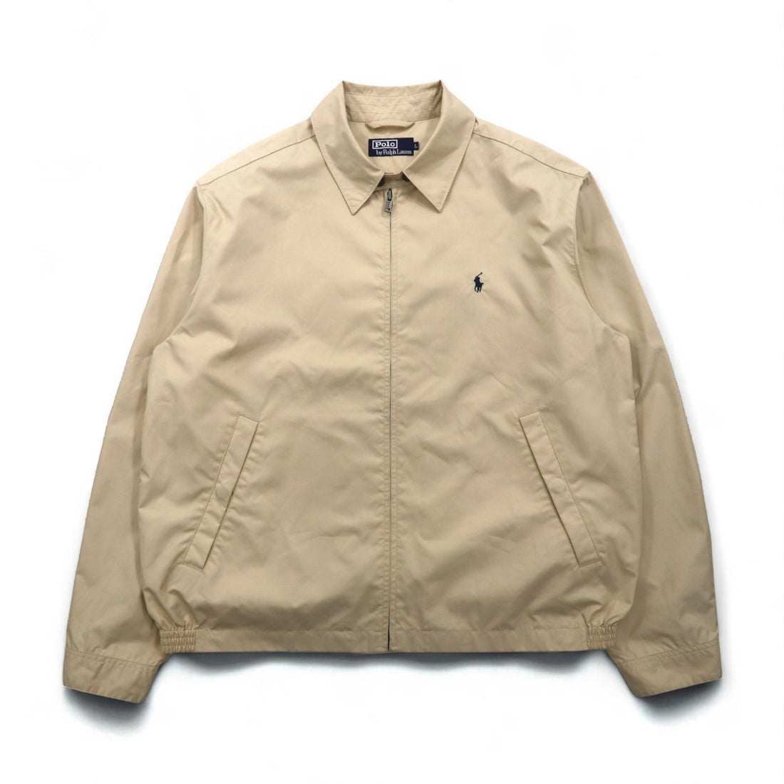 Polo by Ralph Lauren 90年代 スウィングトップ ハリントンジャケット L ベージュ スモールポニー刺繍