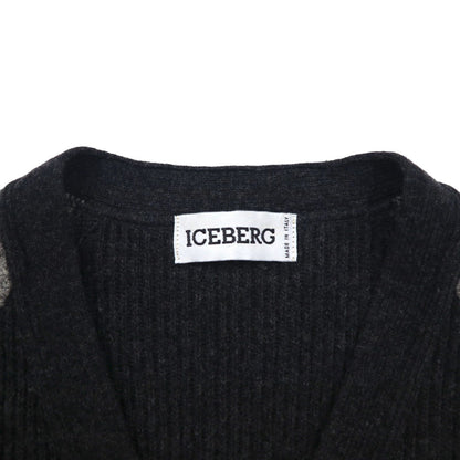 ICEBERG x DC COMICS Batman 90s Made in Italy Knit Cardigan, Size M, Wool