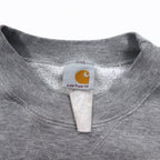 Carhartt 90s Crew Neck Sweatshirt L Grey Cotton One Point Logo Embroidery