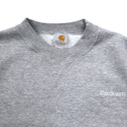 Carhartt 90s Crew Neck Sweatshirt L Grey Cotton One Point Logo Embroidery