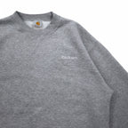 Carhartt 90s Crew Neck Sweatshirt L Grey Cotton One Point Logo Embroidery