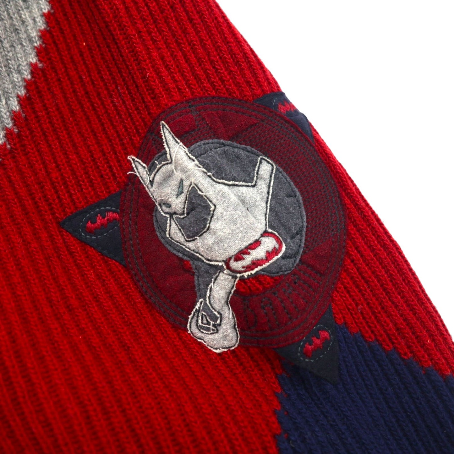 ICEBERG x DC COMICS Batman 90s Made in Italy Knit Cardigan, Size M, Wool