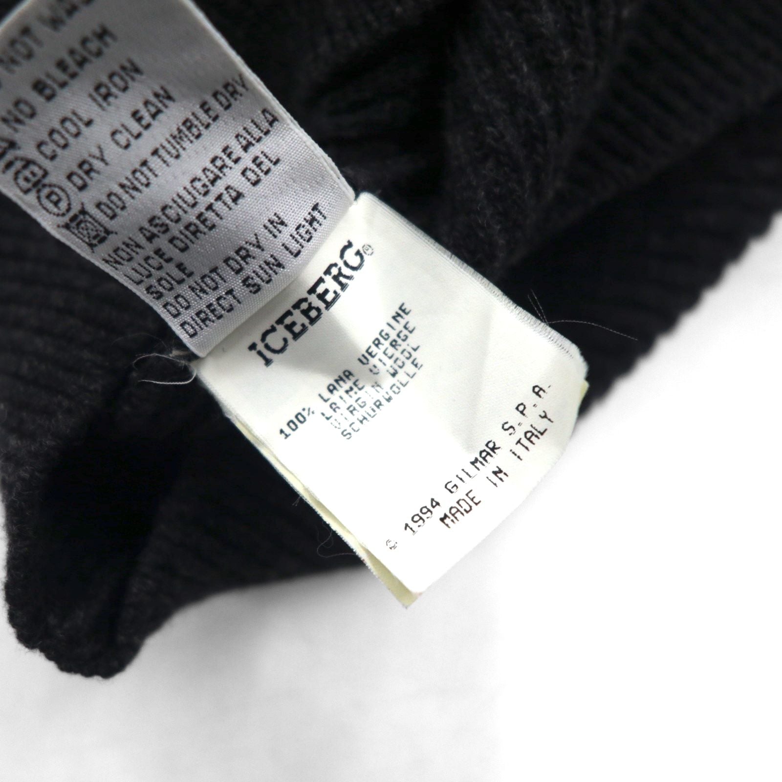 ICEBERG × DC COMICS バットマン 90年代 イタリア製 ニット カーディガン M ウール