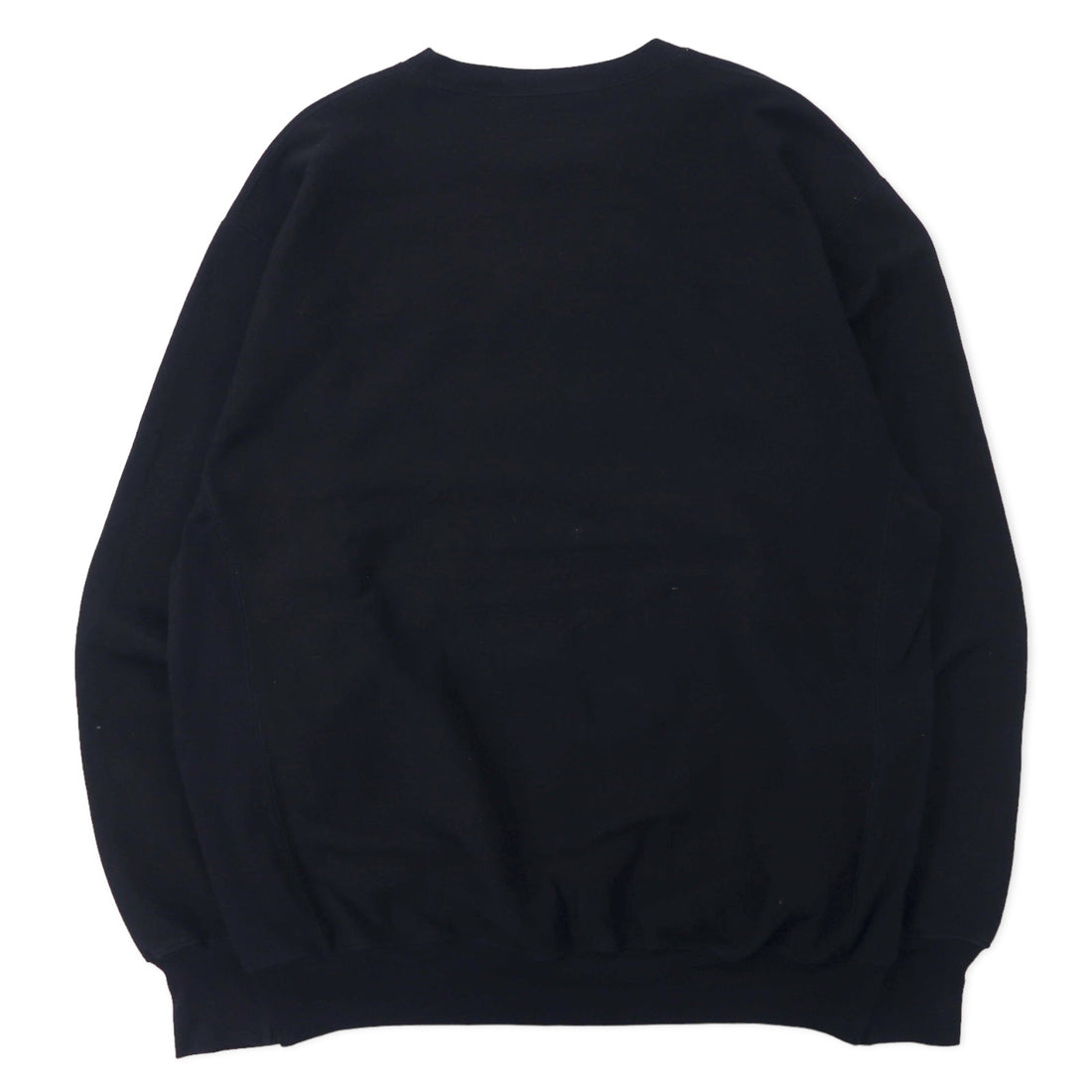 STEVE &amp; BARRY'S Reverse Weave Sweatshirt XL Black Cotton Brushed Back HUMMER Big Size