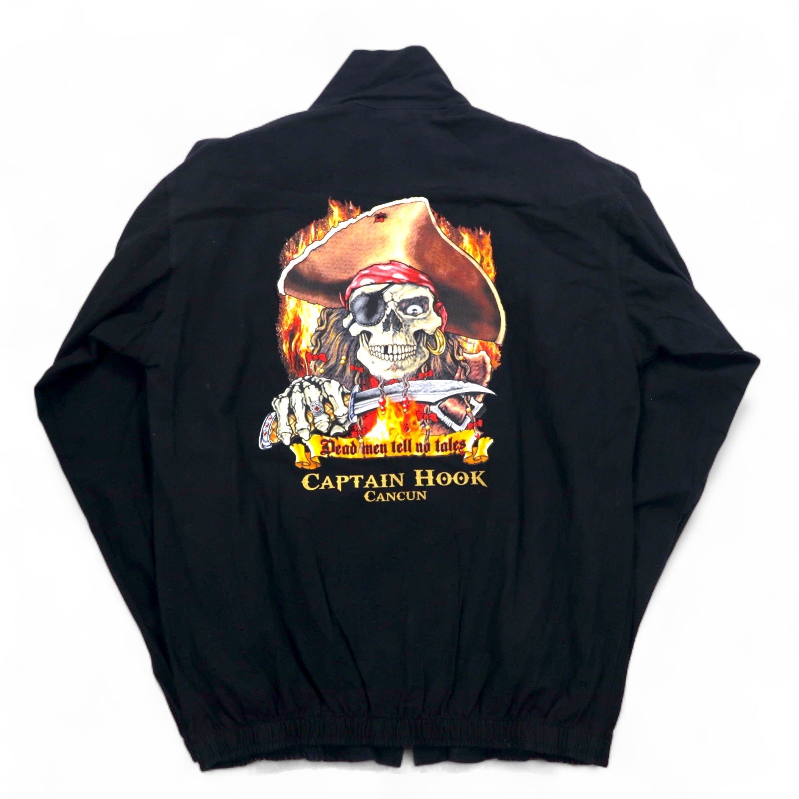 Vintage 90s Mexico Made Skull Zip-Up Jacket Captain Hook