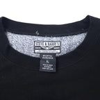 STEVE &amp; BARRY'S Reverse Weave Sweatshirt XL Black Cotton Brushed Back HUMMER Big Size