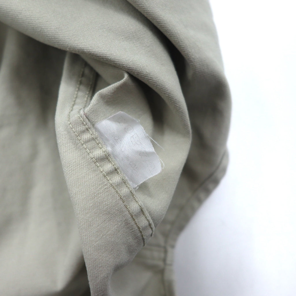 SAINT JAMES Button-down Chino Work Shirt, Medium, Beige, Cotton