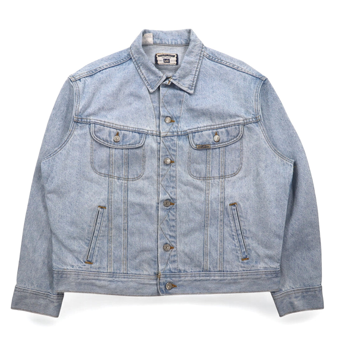 Lee 90s USA Made AUTHENTIC JACKET Denim Jacket G-Jean L Blue Ice Wash
