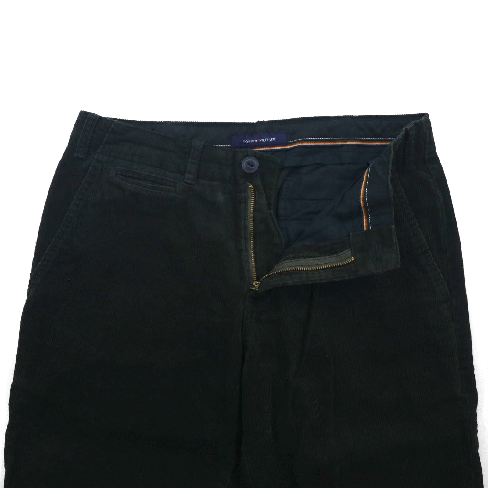 TOMMY HILFIGER Corduroy Chino Work Pants, Size M, Green, Cotton
