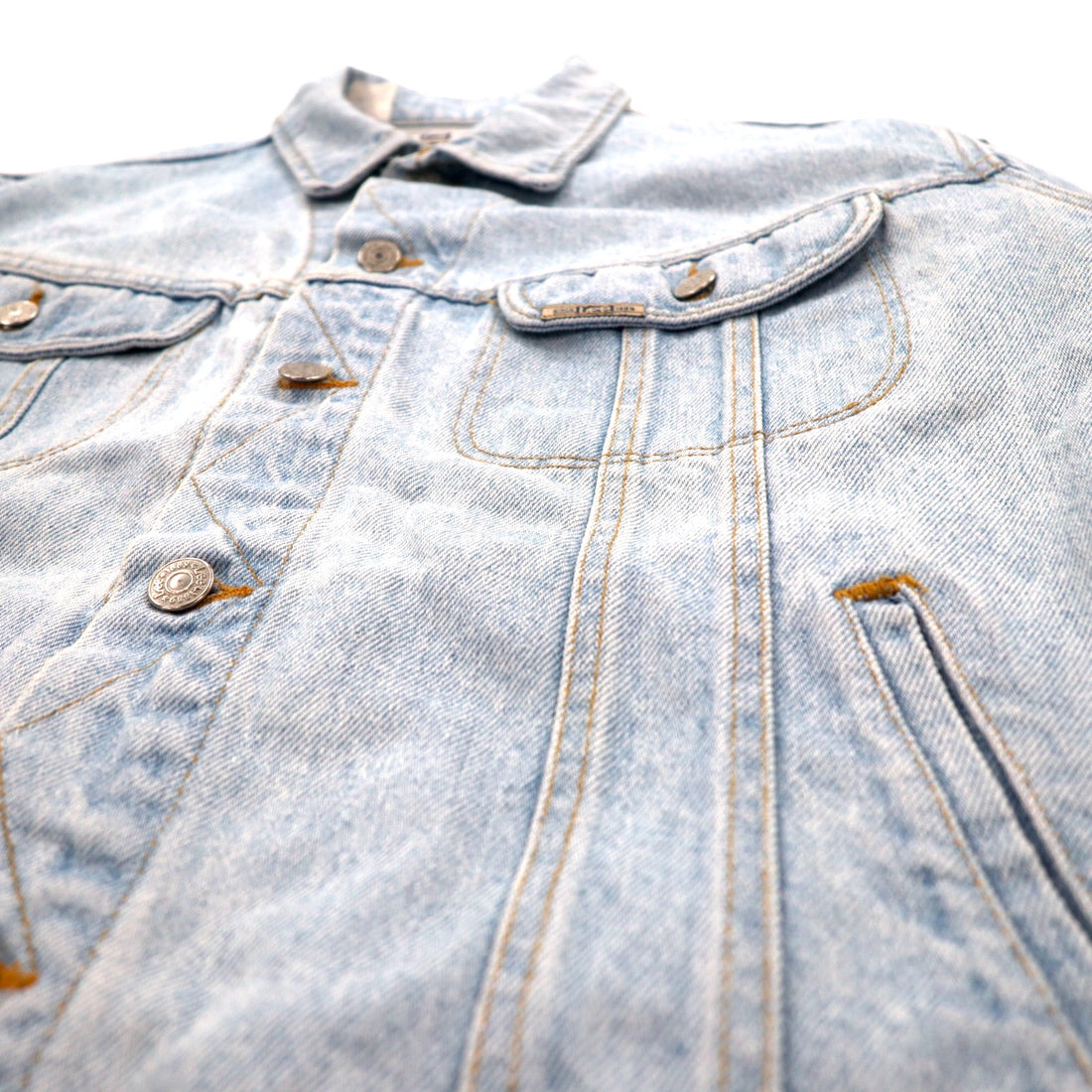Lee 90年代 USA製 AUTHENTIC JACKET デニムジャケット Gジャン L ブルー アイスウォッシュ