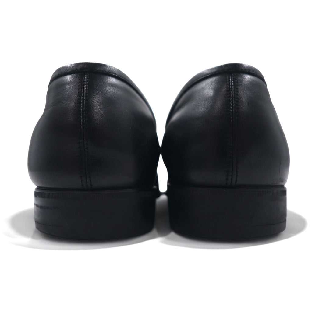 Salvatore Ferragamo Italian Made Gancini Bit Loafers 26cm Black Leather 49VF 54959