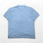 NAUTICA Classic Fit Polo Shirt XL Blue Border CLASSIC FIT One Point Logo Embroidery