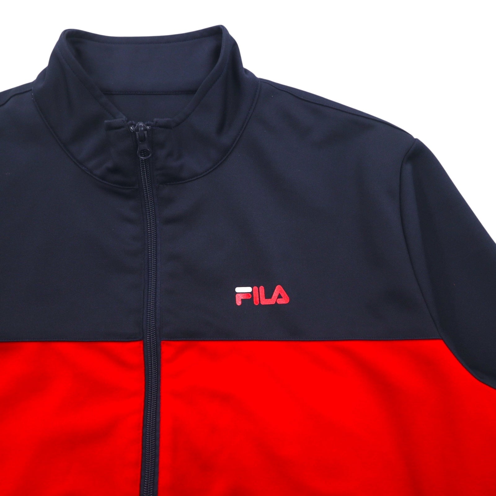 FILA Track Jacket Jersey Set L Navy Red Polyester