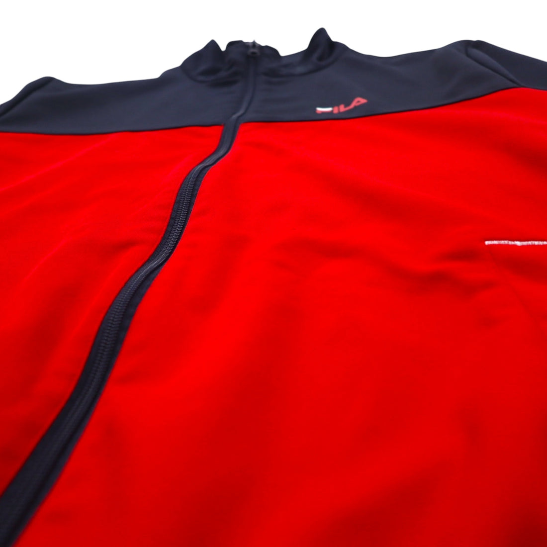 FILA Track Jacket Jersey Set L Navy Red Polyester