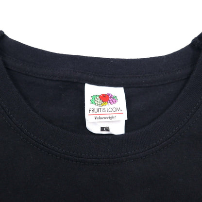 IRON MAIDEN アイアン メイデン バンド Tシャツ L ブラック 両面プリント ユニオンジャック FRUIT OF THE LOOM モロッコ製