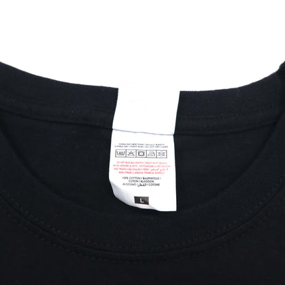 IRON MAIDEN アイアン メイデン バンド Tシャツ L ブラック 両面プリント ユニオンジャック FRUIT OF THE LOOM モロッコ製