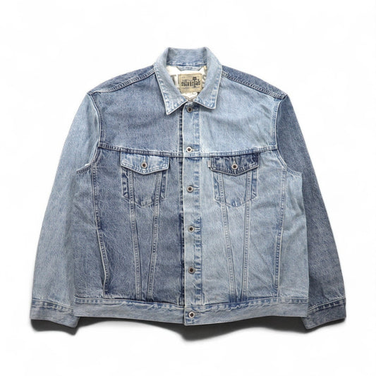 Levi's SILVER TAB シルバータブ RELAXED トラッカージャケット デニムジャケット Gジャン L インディゴ ライト ブルー ツートン HEART IS GOOD A31790005