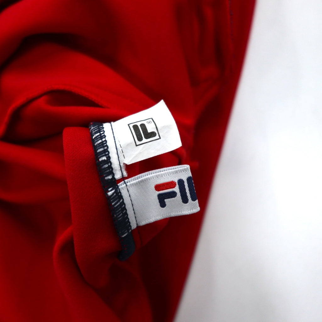 FILA Track Jacket Jersey Set L Navy Red Polyester