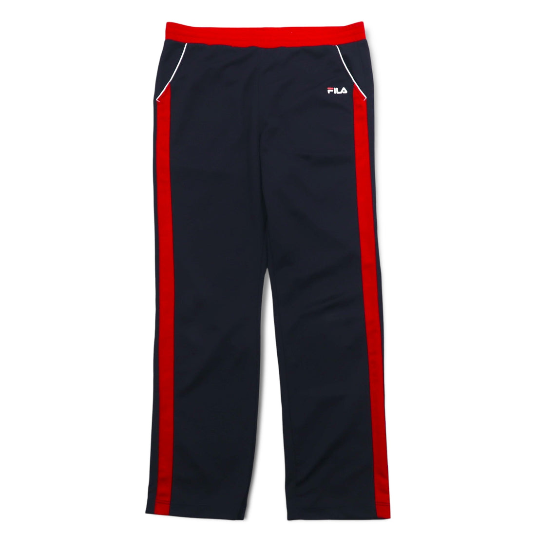 FILA Track Jacket Jersey Set L Navy Red Polyester