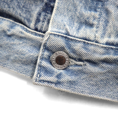 Levi's SILVER TAB Relaxed Trucker Jacket, Size L, Indigo and Light Blue Two-Tone, HEART IS GOOD, A31790005