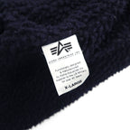 ALPHA INDUSTRIES N-3B Denim Flight Jacket, XL, with Boa Liner and Detachable Fur Lining