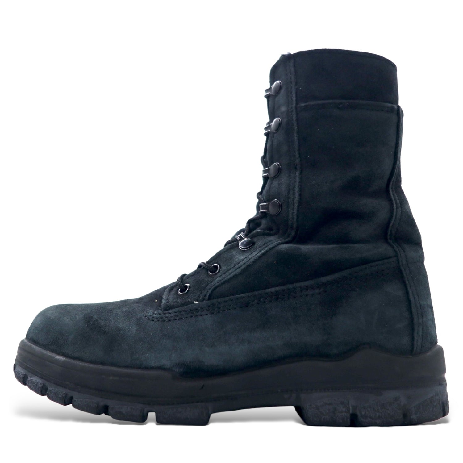 BATES (WOLVERINE) Combat Boots Lace-up Boots US7 Black Suede Leather Vibram  Sole F2413-05 – 日本然リトテ