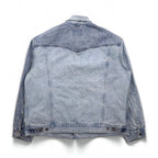 Levi's SILVER TAB シルバータブ RELAXED トラッカージャケット デニムジャケット Gジャン L インディゴ ライト ブルー ツートン HEART IS GOOD A31790005