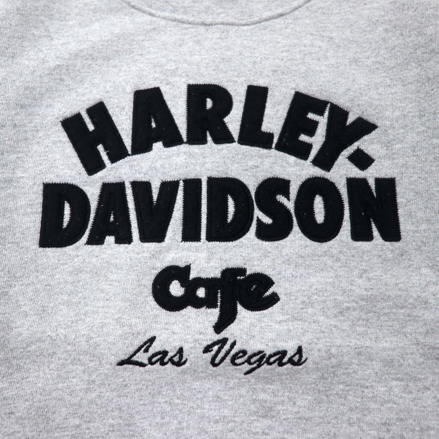 Harley Davidson Cafe ロゴ刺繍 スウェット S グレー コットン メキシコ製