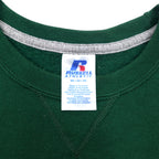 RUSSEL ATHLETIC SWEATSHIRT M GREEN COTTON EMBROIDERED FLEECE LINING OREGON BCS NATIONAL CHAMPIONSHIP