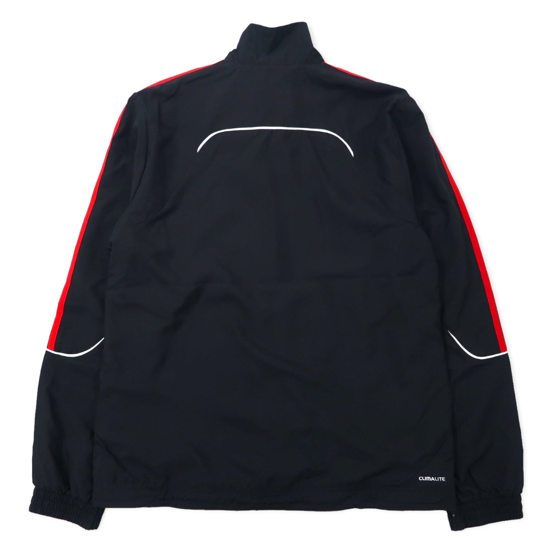 adidas Track Jacket Jersey L Black Polyester CLIMALITE 3 Stripes G35832 Unused
