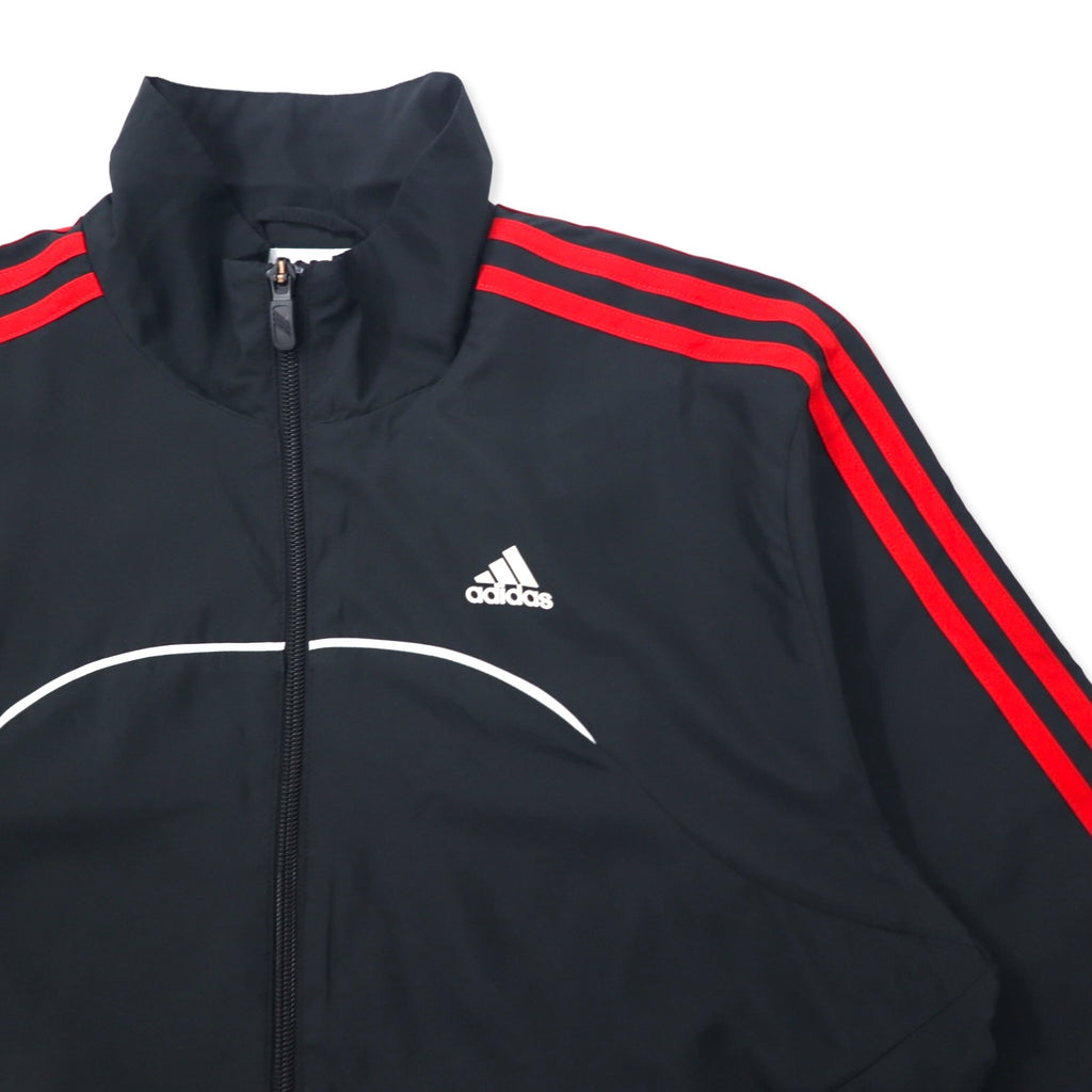 adidas Track Jacket Jersey L Black Polyester CLIMALITE 3 Stripes G35832 Unused