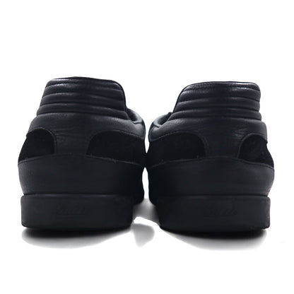 GUCCI イタリア製 ジャーマントレーナー レザー スニーカー 26.5cm ブラック スエード 317052