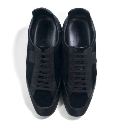 GUCCI イタリア製 ジャーマントレーナー レザー スニーカー 26.5cm ブラック スエード 317052