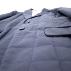 DESIGNWORKS D-LINE 2B Quilted Tailored Jacket 46 Navy Polyester Made in Japan