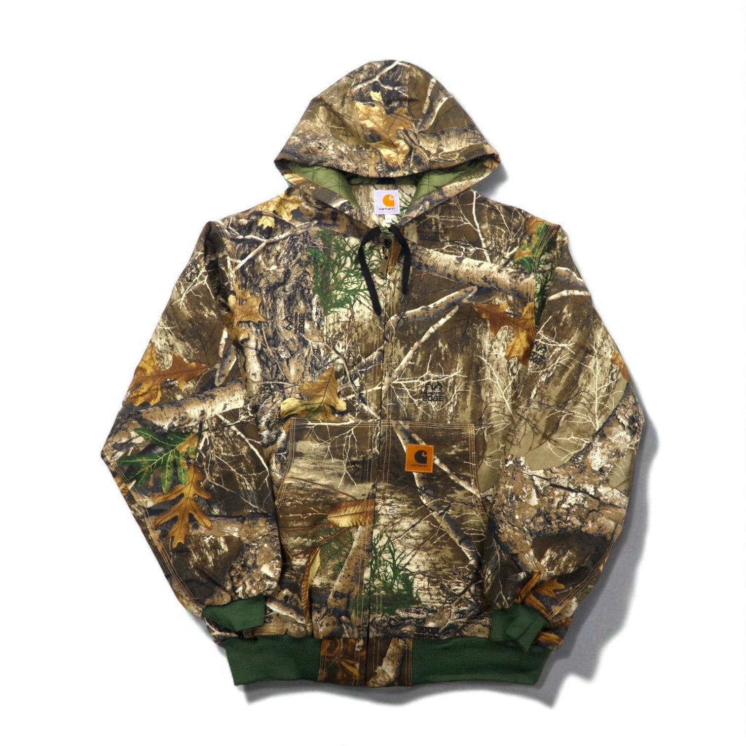 carhartt アクティブパーカー　リアルツリー　L Carhartt Remade Realtree Camo Active Jacket Hoodie Size L Khaki