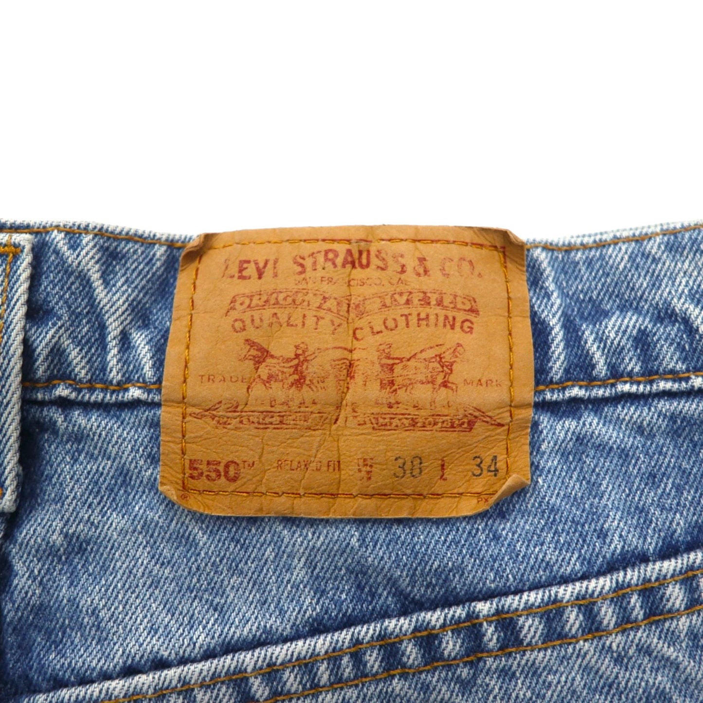 Levi's 90s Made in USA 550 Baggy Relaxed Fit Denim Jeans, Size L, Indigo, RELAXED FIT 00550-4891