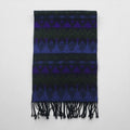 Coldwater Creek Native American Print Fringe Scarf, Acrylic, Geometric, Multicolor, All-Over Print