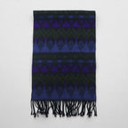 Coldwater Creek Native American Print Fringe Scarf, Acrylic, Geometric, Multicolor, All-Over Print