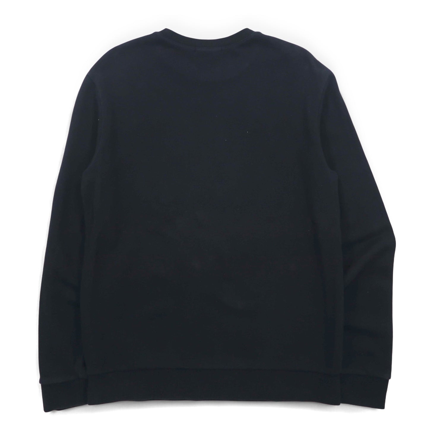 GUESS トライアングルロゴ プリント スウェット L ブラック コットン