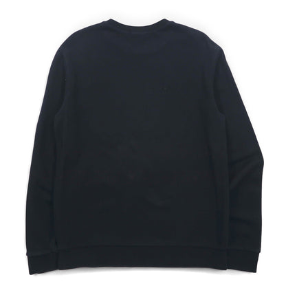 GUESS トライアングルロゴ プリント スウェット L ブラック コットン