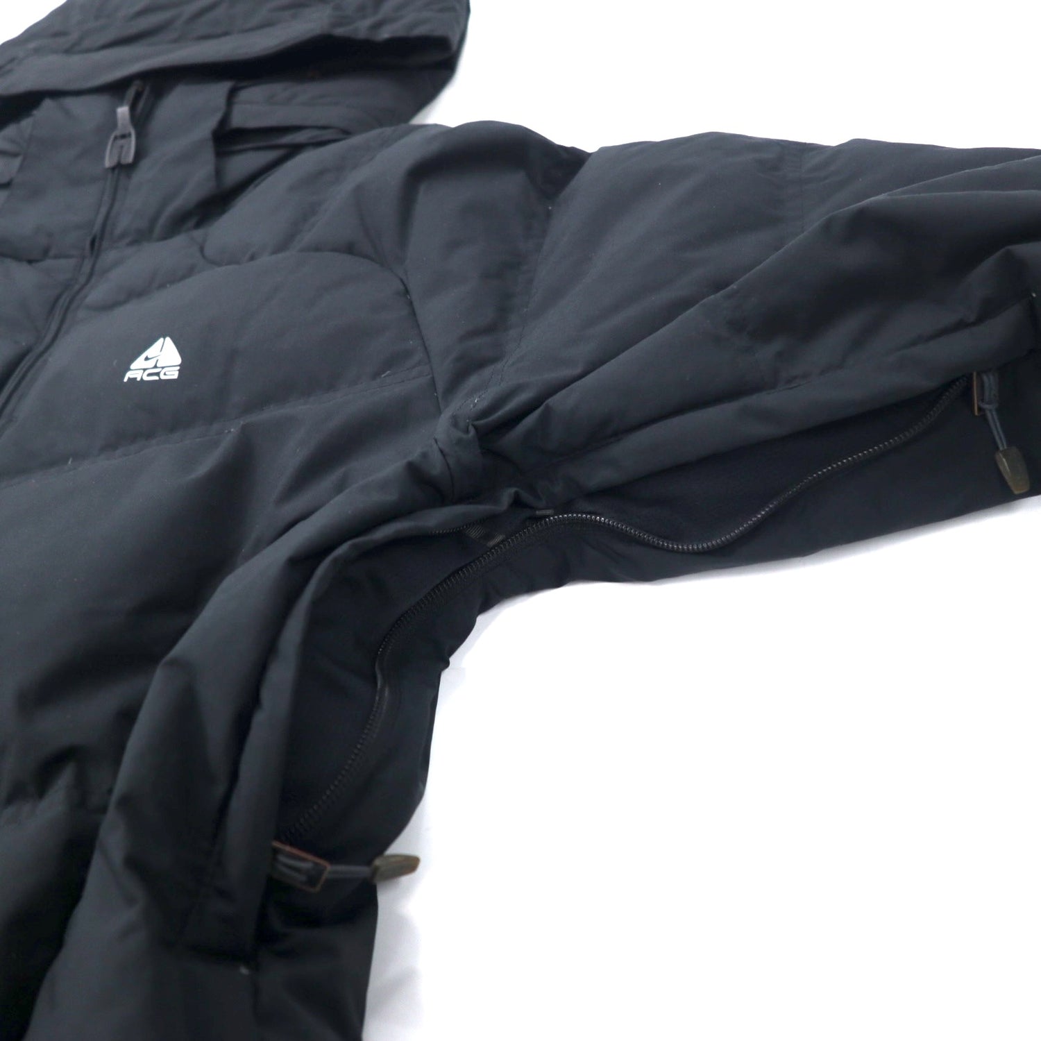 Nike ACG Puffer Jacket M Black Polyester Hoodie Detachable NRG ...