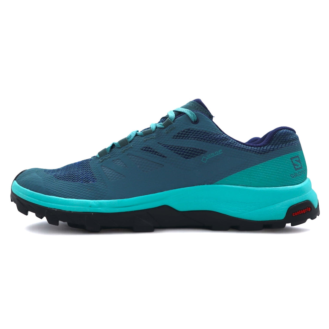 SALOMON GORE-TEX Trail Sneakers 26.5cm Green Navy 145464