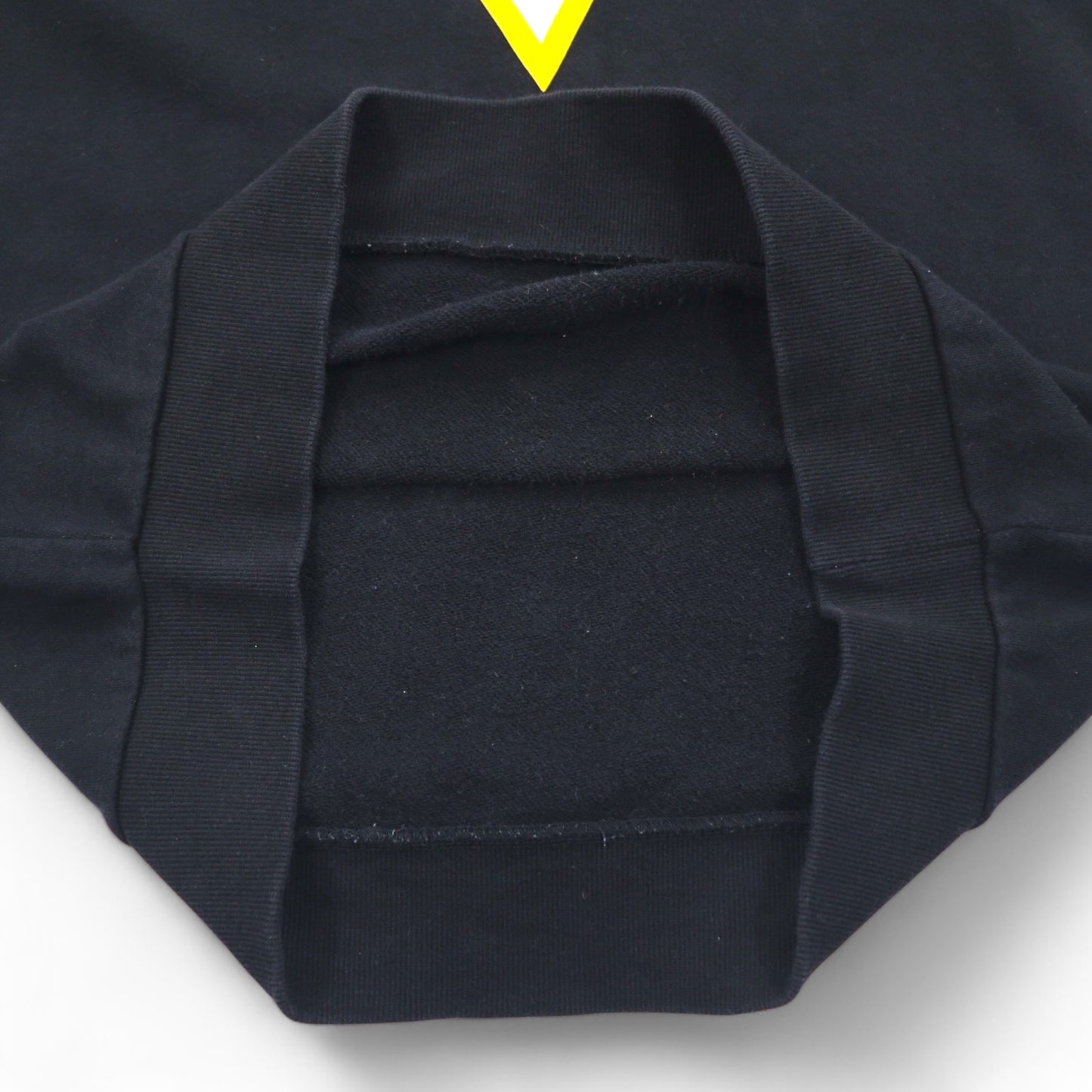 GUESS トライアングルロゴ プリント スウェット L ブラック コットン