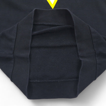 GUESS トライアングルロゴ プリント スウェット L ブラック コットン