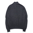 Polo by Ralph Lauren ハーフボタン メリノウール ニット セーター XL グレー 羊毛 ハイネック