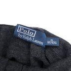 Polo by Ralph Lauren ハーフボタン メリノウール ニット セーター XL グレー 羊毛 ハイネック