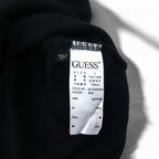 GUESS Triangle Logo Print Sweatshirt L Black Cotton